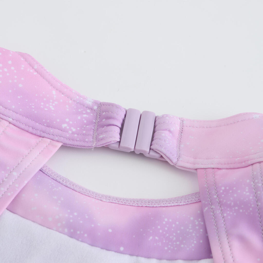 Maillot de bain jupe une pièce pour fille - CN - 1P MINI AMBRE ROSE CIEL