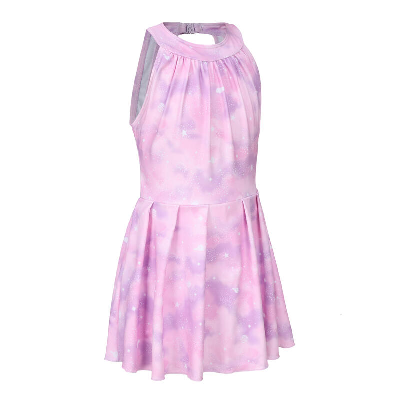 Çocuk Etekli Mayo - Pembe - MINI AMBER