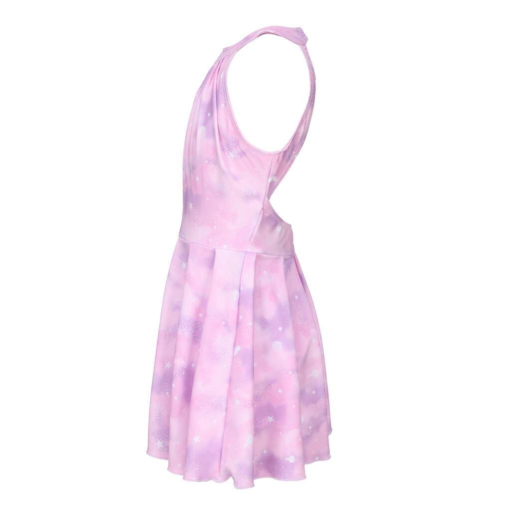 Maillot de bain jupe une pièce pour fille - CN - 1P MINI AMBRE ROSE CIEL