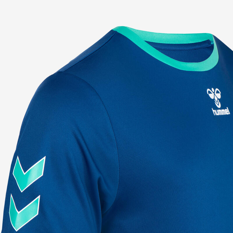 Handbalshirt voor heren blauw/groen