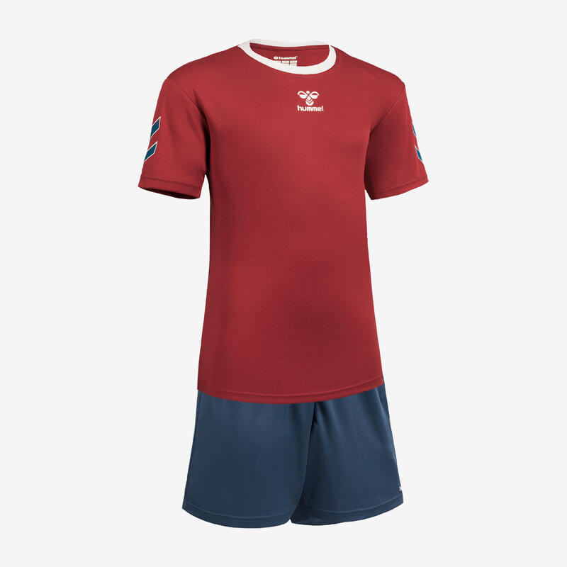 Handbalshort voor kinderen oranje / grijs