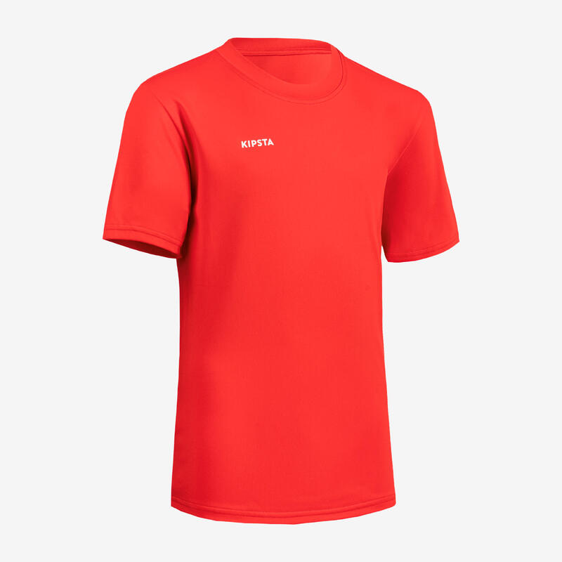 Tricou handbal H100 Negru Copii