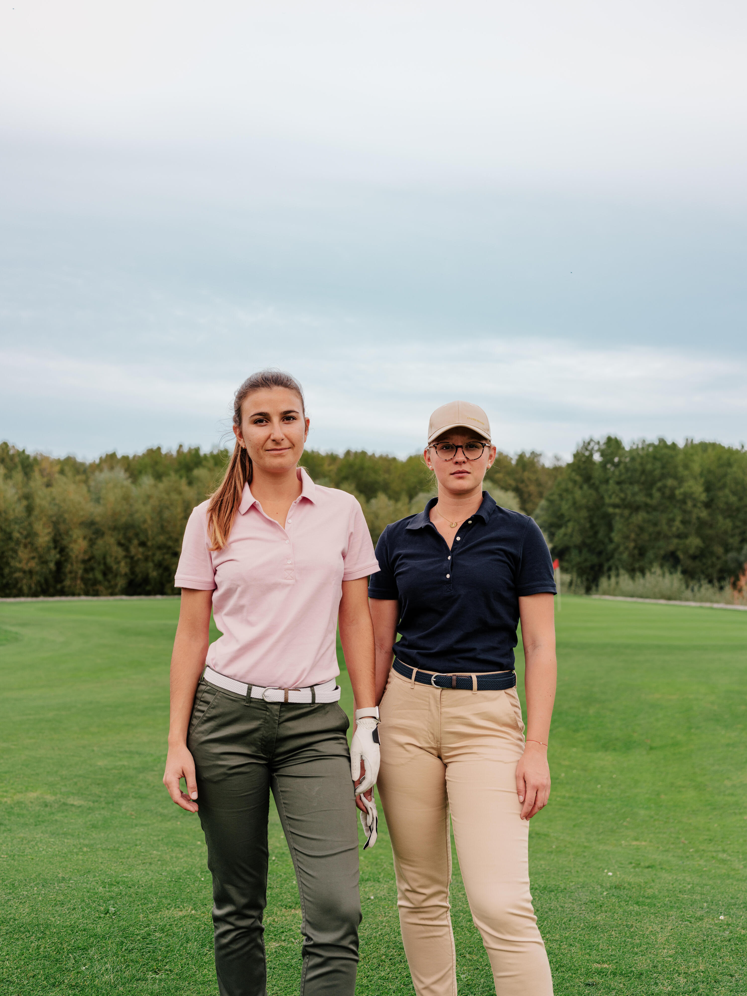 Pantalon chino de golf coton femme, MW500 kaki 5/5