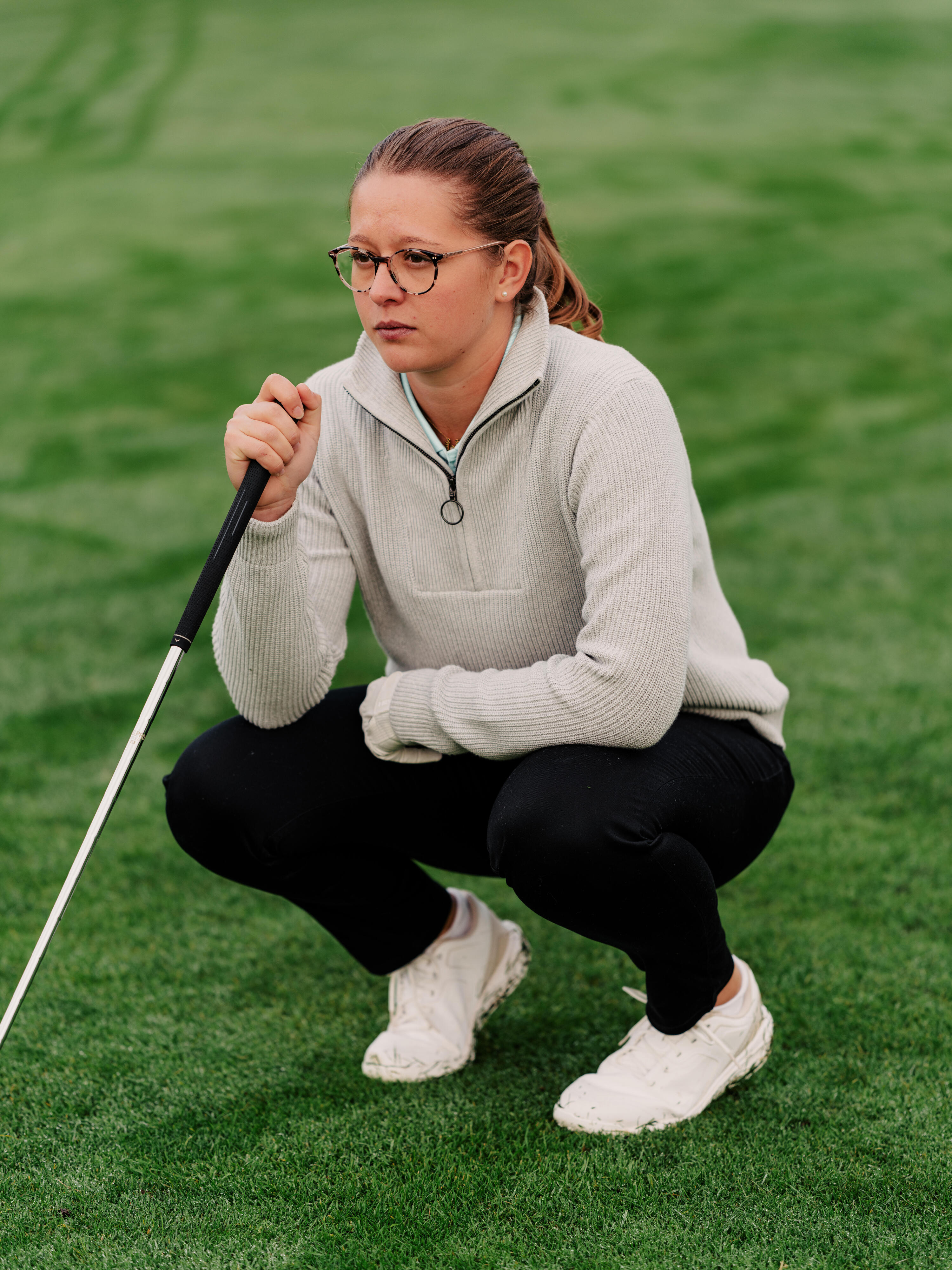 Calças de golf chino em algodão Mulher - MW500 preto 6/9