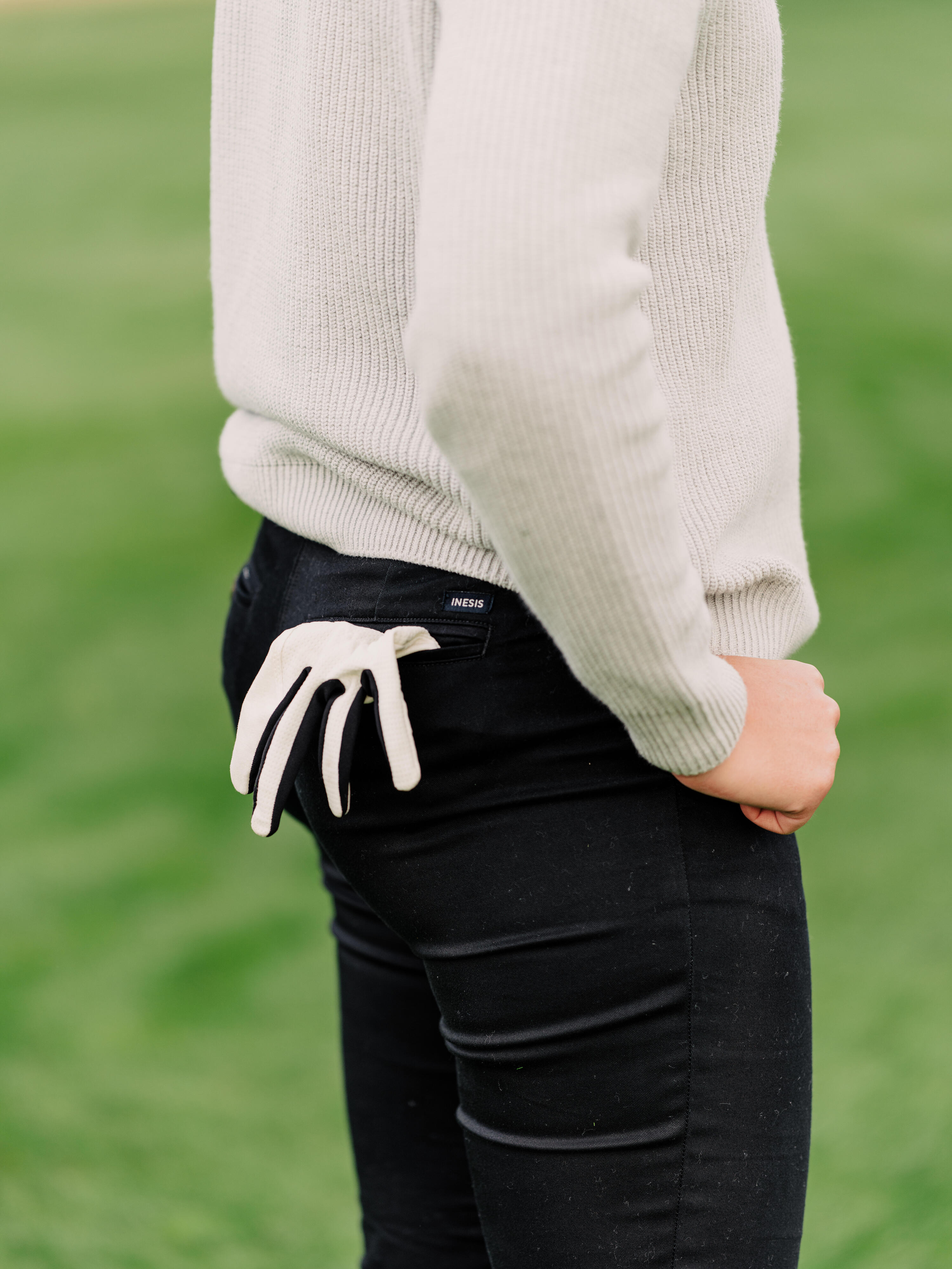 Calças de golf chino em algodão Mulher - MW500 preto 8/9