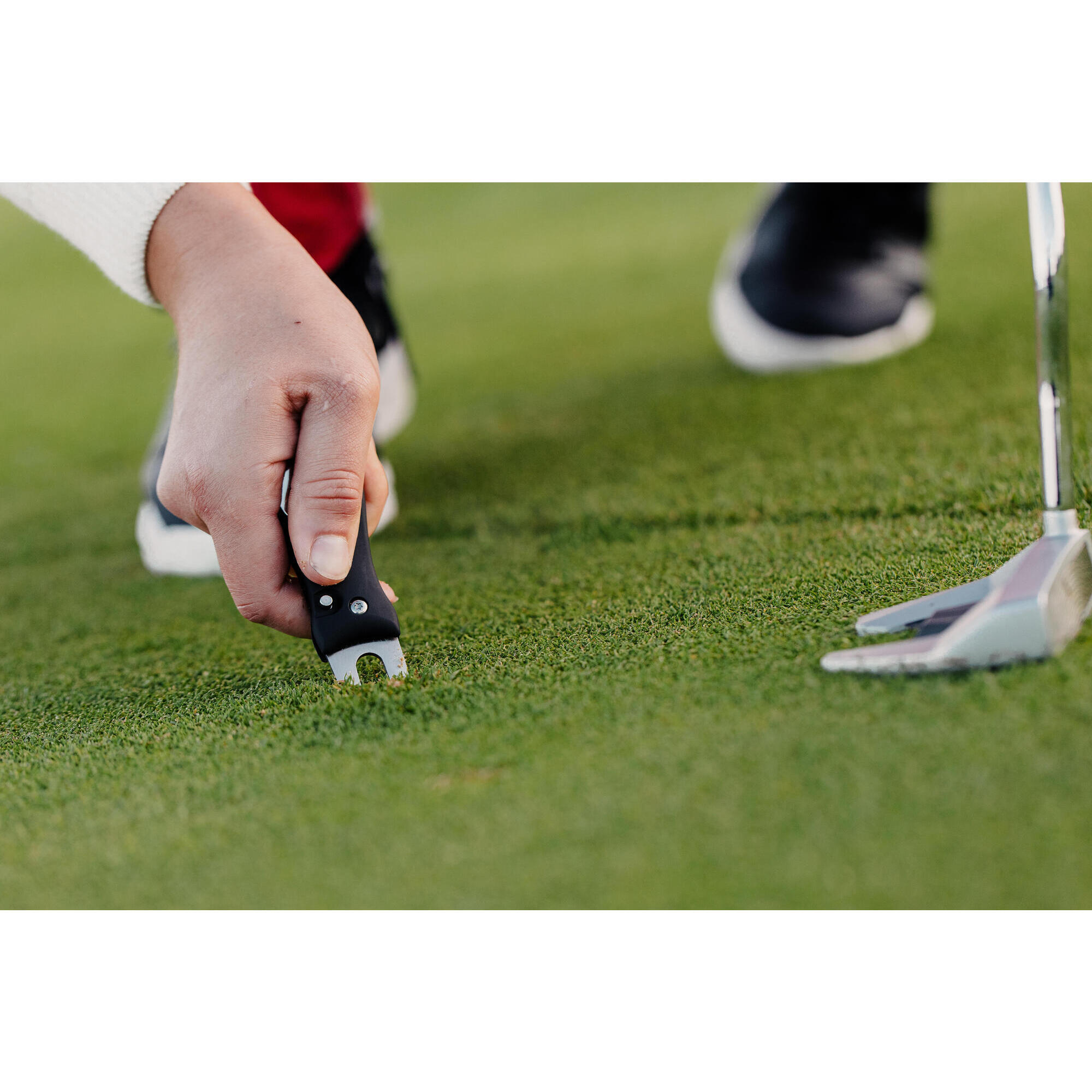 Callaway 4-in-1 Golf-Pitchgabel – Reparaturwerkzeug Mit Ballmarker & Club-Reiniger, Schwarz/gelb (robuste Zinklegierung)