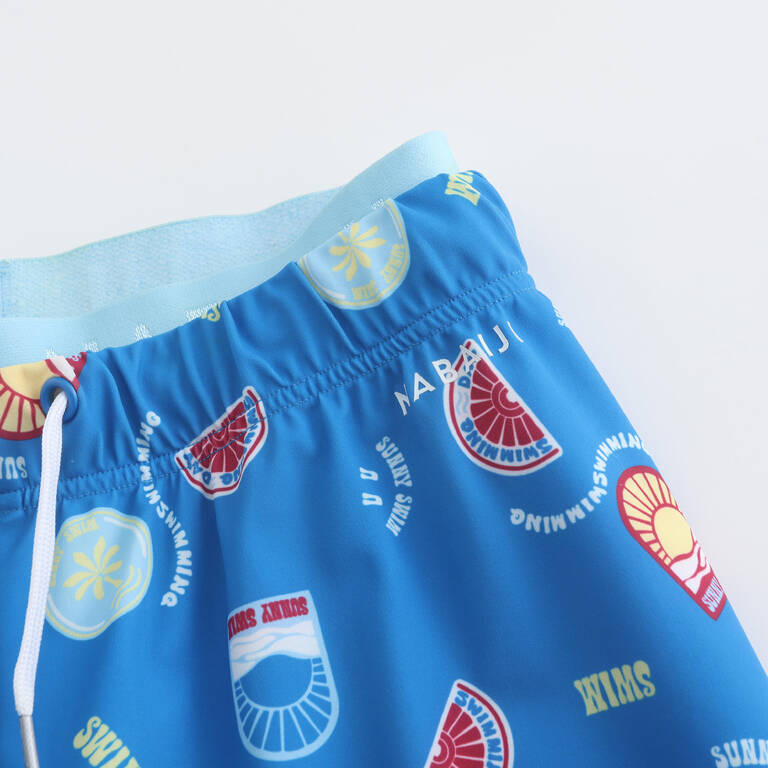 CN SWIMSHORT 100 LONG ALL BADGE BLUE