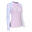 Women's surfing UV top 100 SLIM PRINT PURPLE PALM