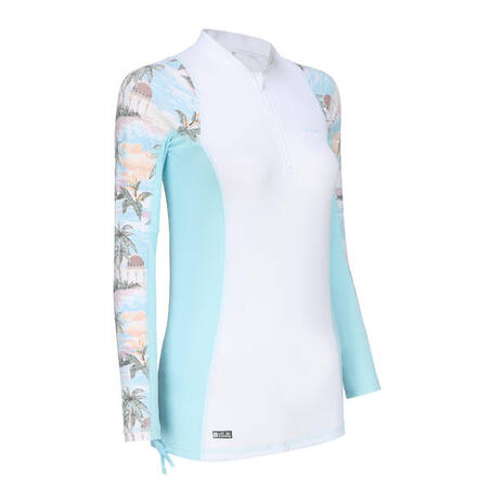 Women's long-sleeved UV-resistant T-shirt - VACATION BLUE