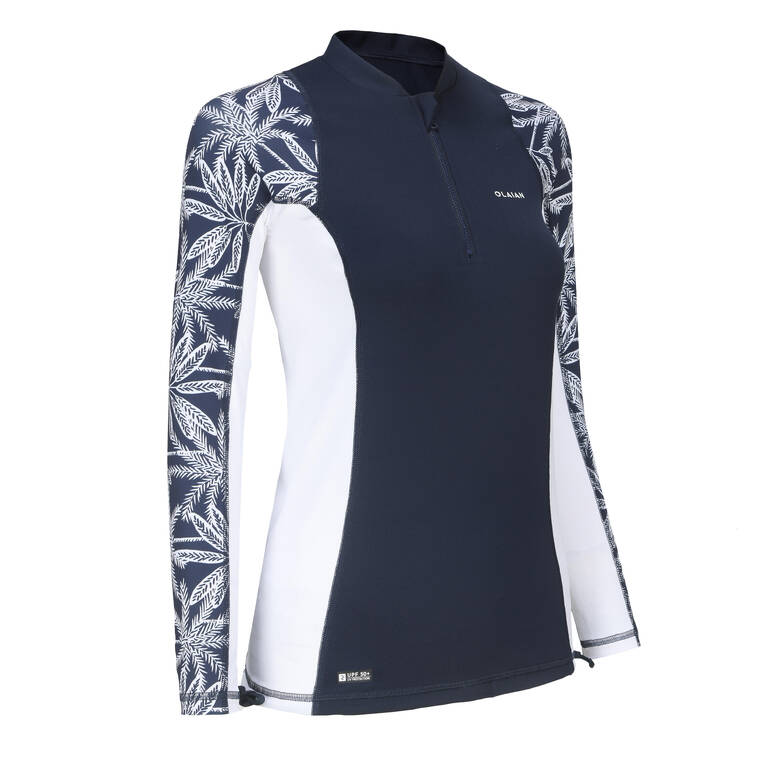 Women's long-sleeved UV-resistant T-shirt - PALMER NAVY