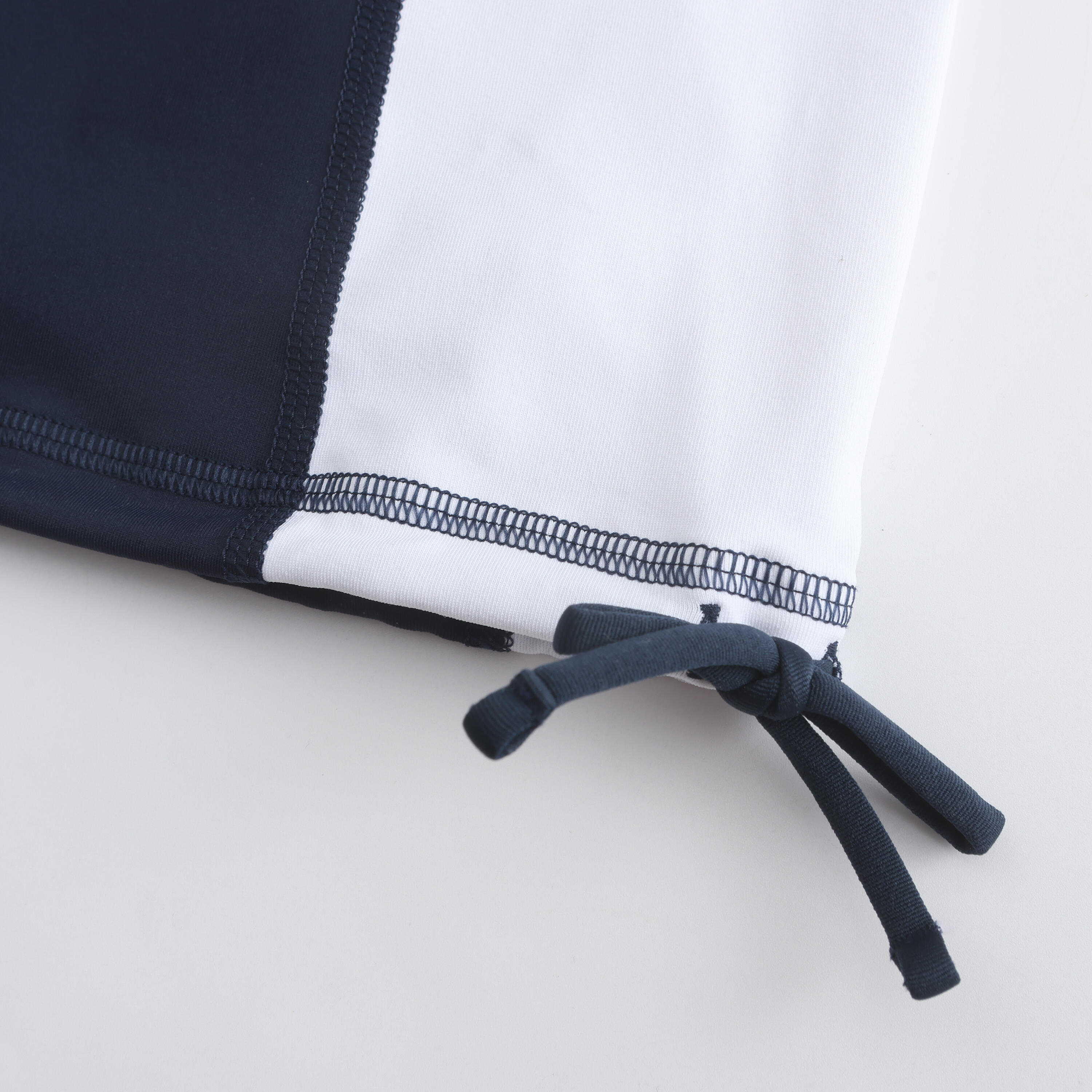 Women UV Protection UPF50+ Beach Top Surfing Rashguard T-shirt Navy White