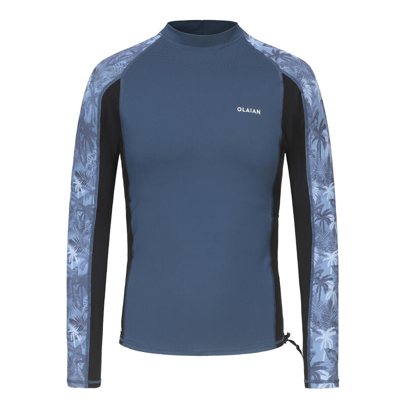 Men's surfing UV protection top NAVY PALM
