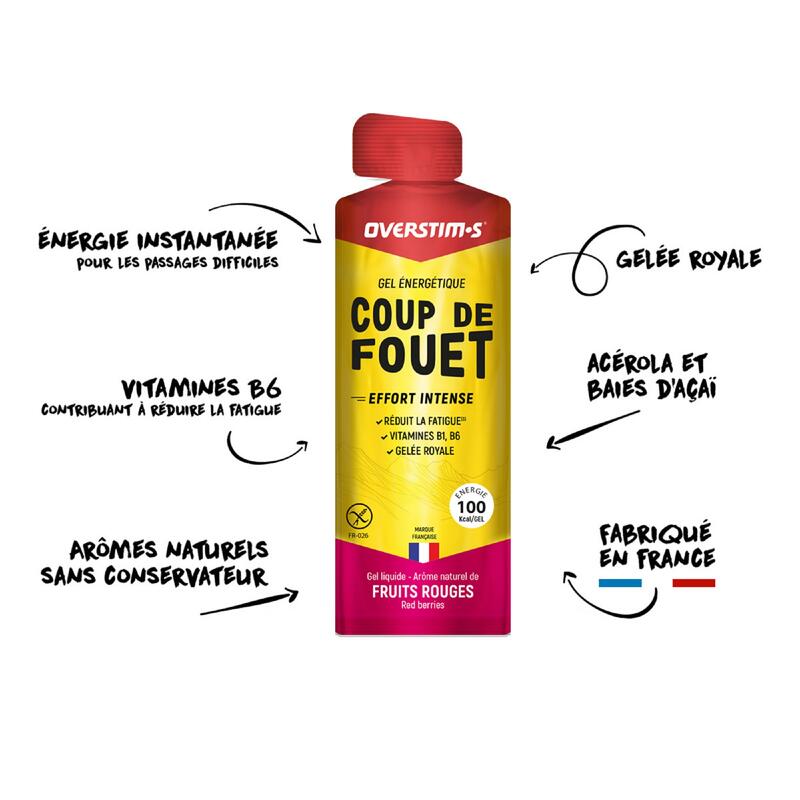 Gel énergétique Coup de fouet Citron - 4x34g