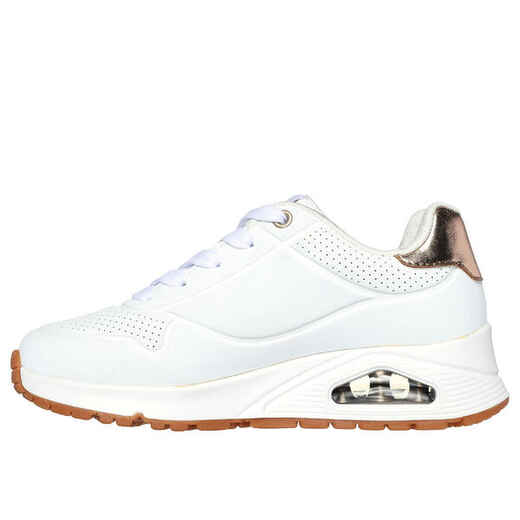 
      Girls' Lace-Up Uno - White/Gold
  