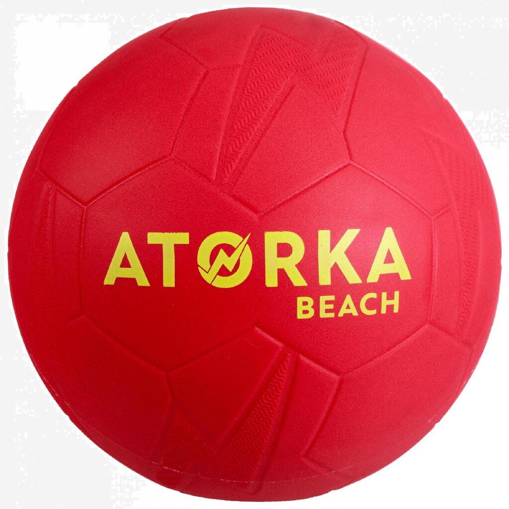 Lopta na plážovú hádzanú HB500B veľkosť 2 červená