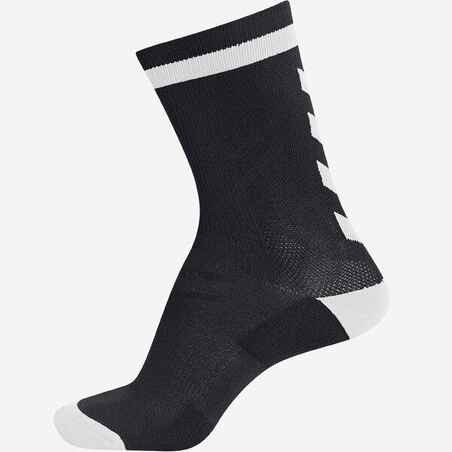 Suaugusiųjų rankinio kojinės „Elite“, viena pora, juodos, baltos