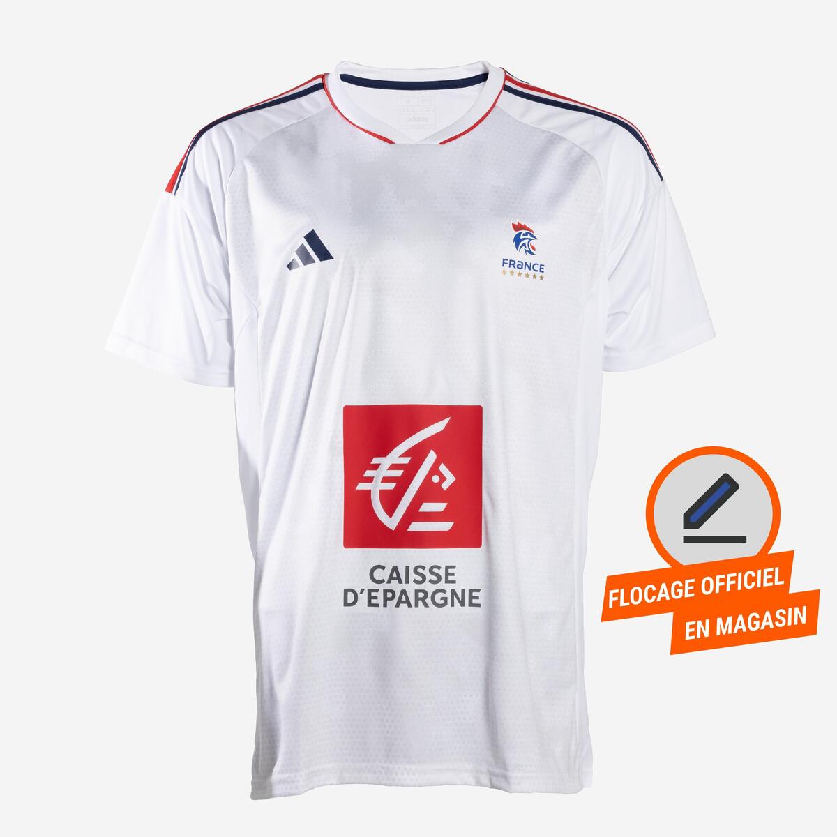 Maillot officiel handball homme équipe de France replica 2023 blanc