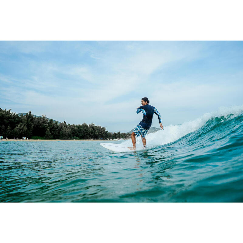 Men's UV-protection surfing TOP BLUE WAVE