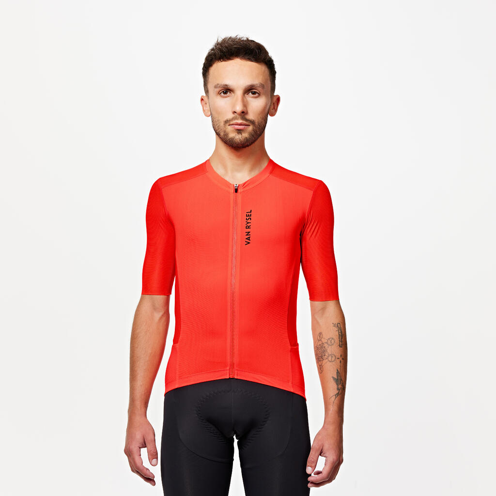 Unisex letný cyklistický dres Racer 2 s krátkym rukávom biely