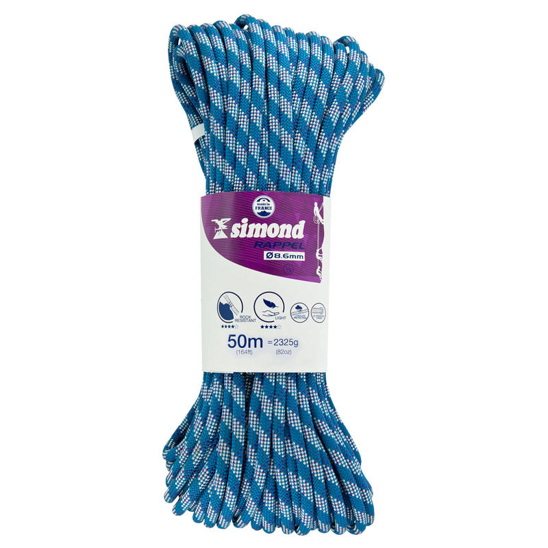 Abseiling Half Rope - 8.6mm x 50m Abseiling Half Rope - 8.6mm x 50m