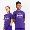 T-shirt de Basketball NBA Lakers enfant - TS 900 JR Violet