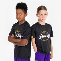 TARMAK Çocuk Basketbol Tişörtü - Siyah - TS 900 NBA Lakers