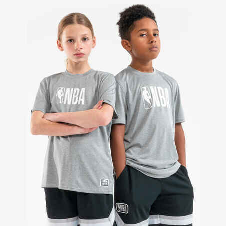 Vaikiški krepšinio marškinėliai „900 NBA“, pilki