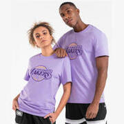 T-shirt basket adulto 900 NBA LAKERS viola