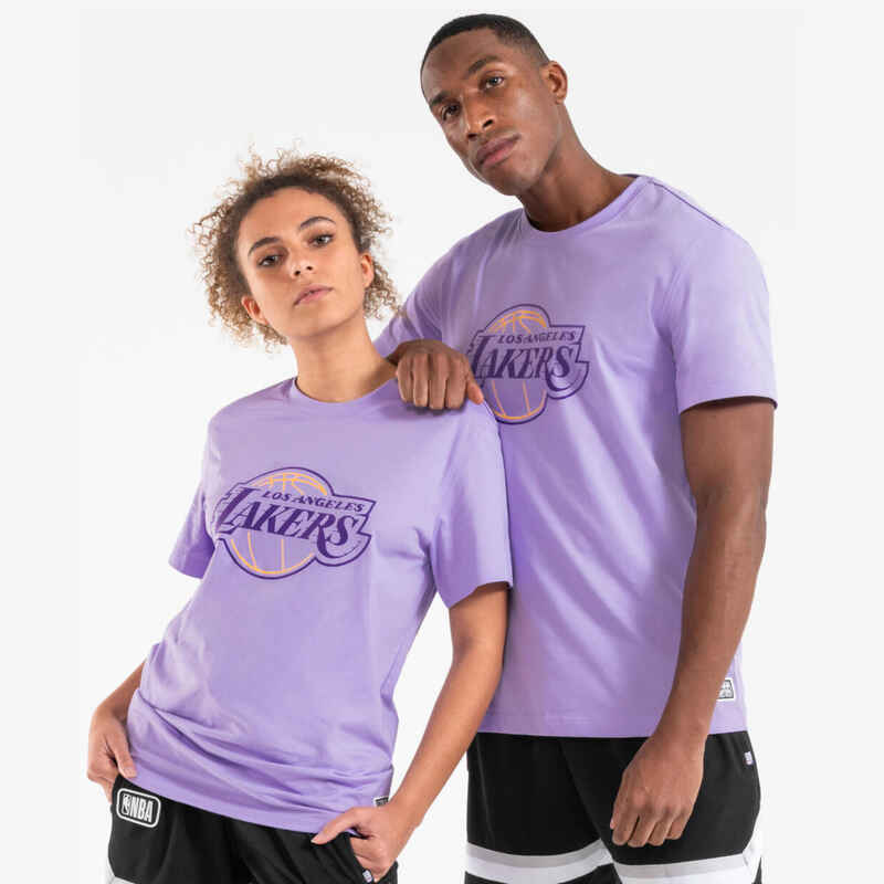 Unisex Basketball T-Shirt NBA Lakers 900 Purple Decathlon - Main Image