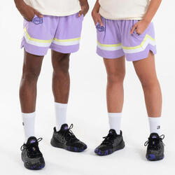 Pantalón Corto Baloncesto NBA Lakers Hombre/Mujer SH 900 AD Morado