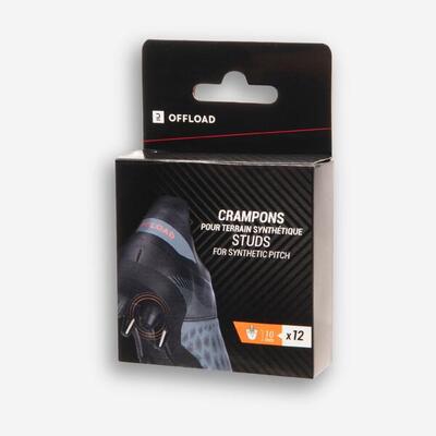 Korki wkręty do rugby Offload 10 mm do gry na nawierzchni syntetycznej
