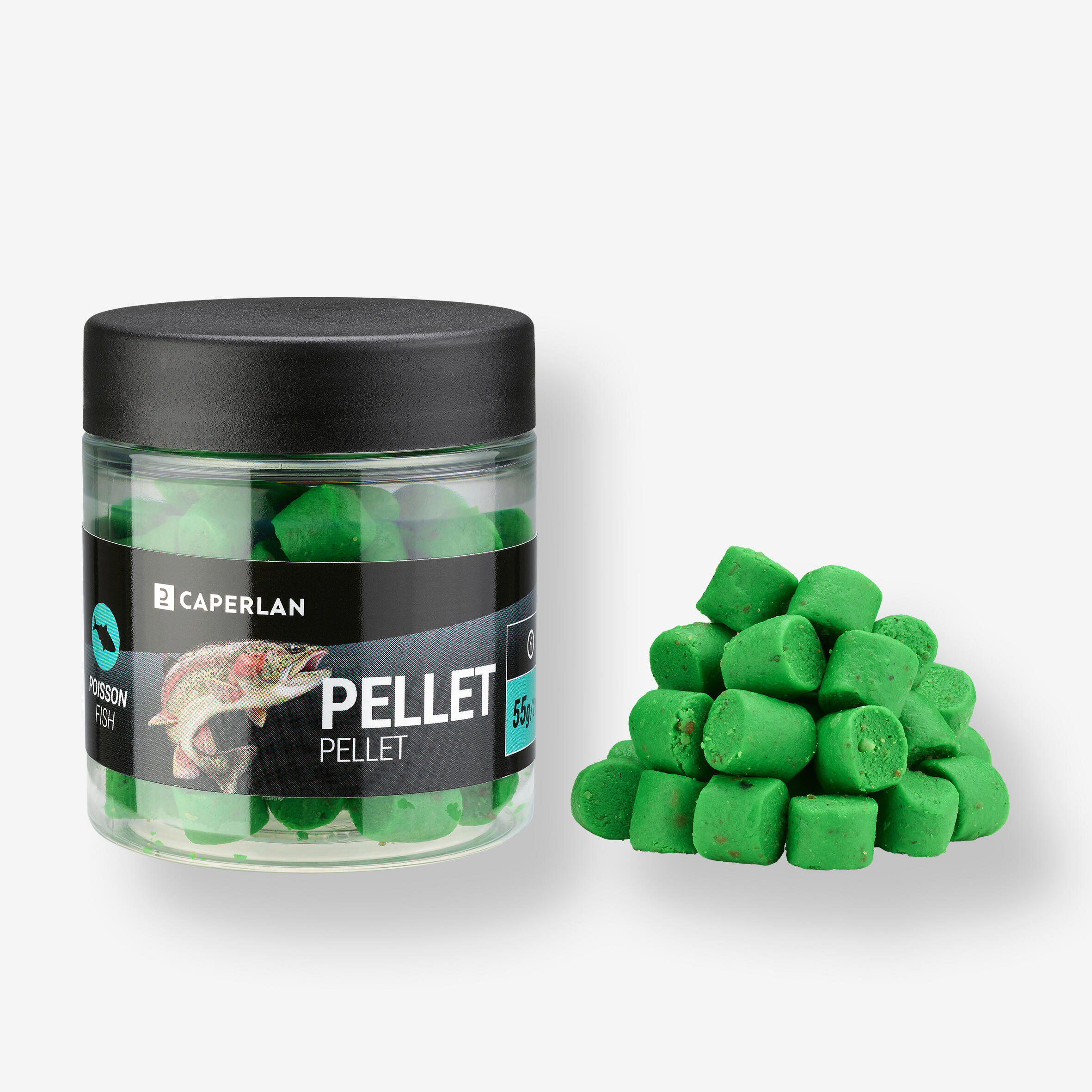 Forellenpellets Fisch grün  2/2