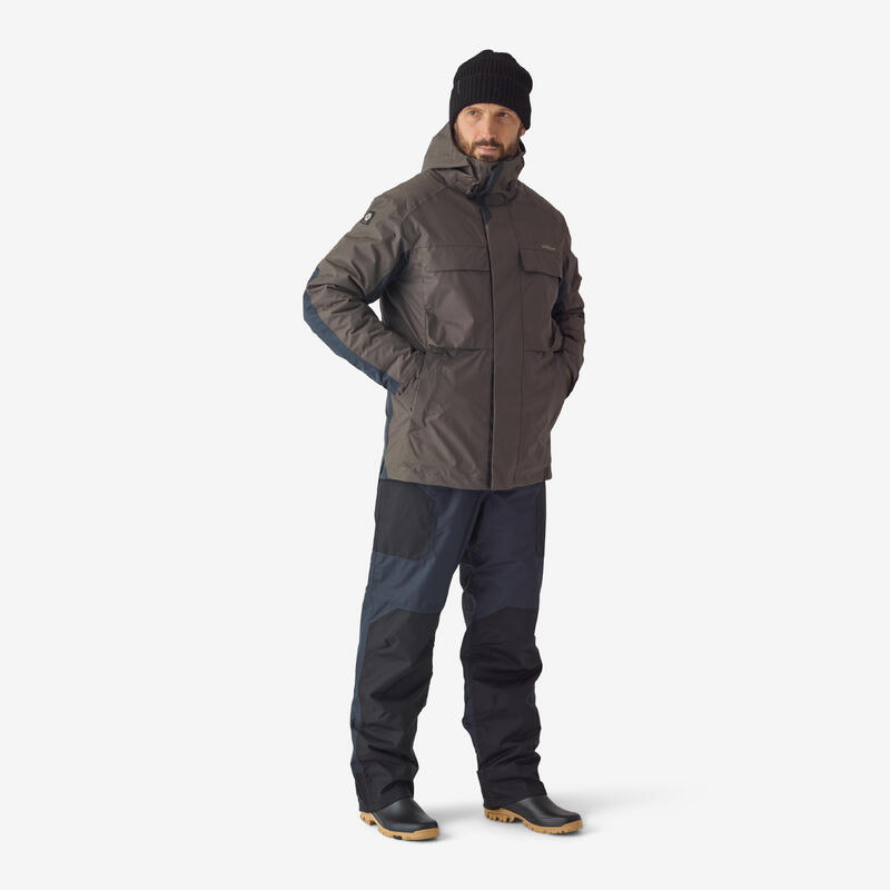 Peto Pesca FO 500 TH Hombre Gris Cálido Impermeable