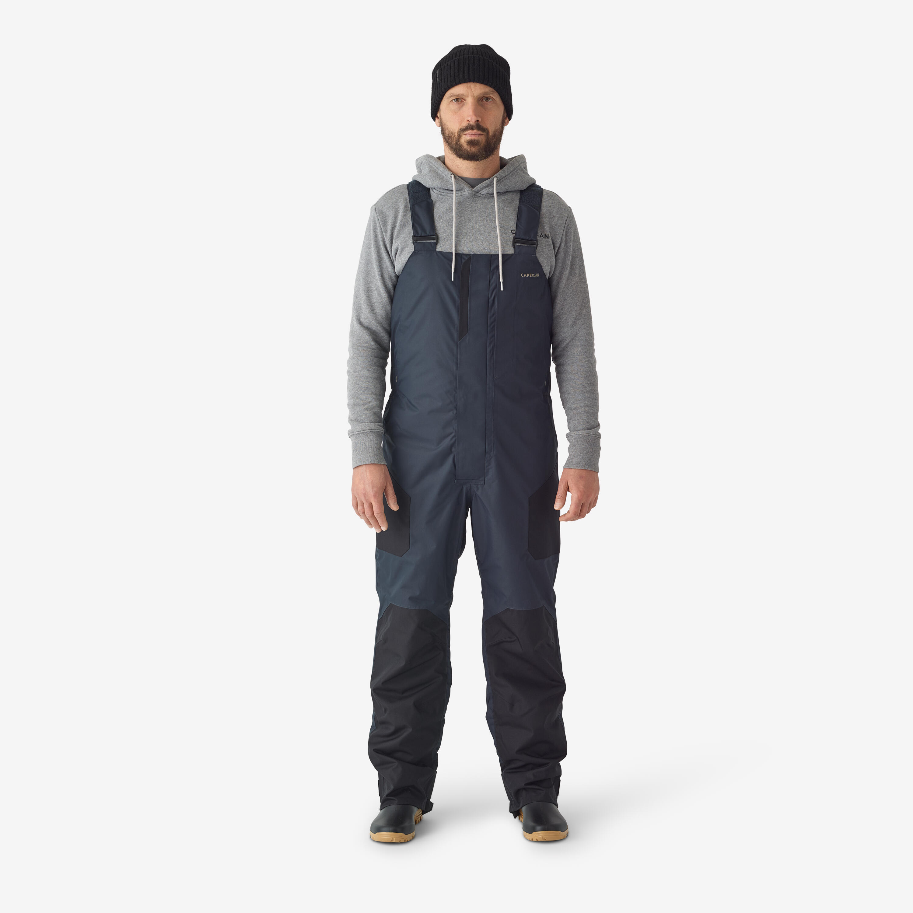 salopette de pêche imperméable chaude homme - fo 500 th grise - caperlan