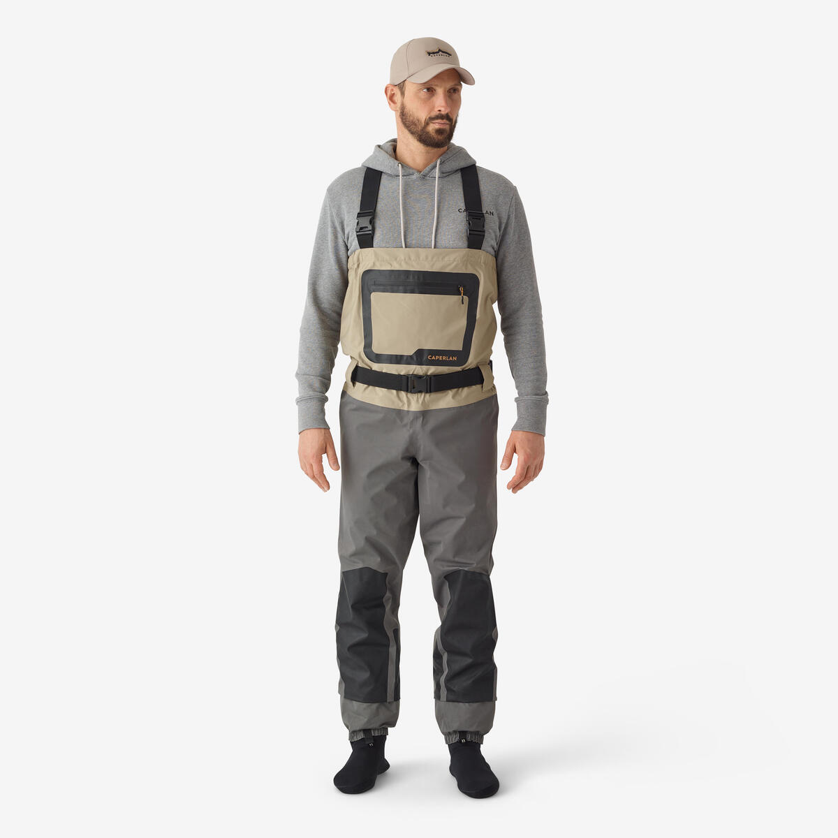 Waders de pêche respirants 500 BR-S avec chaussons néoprène