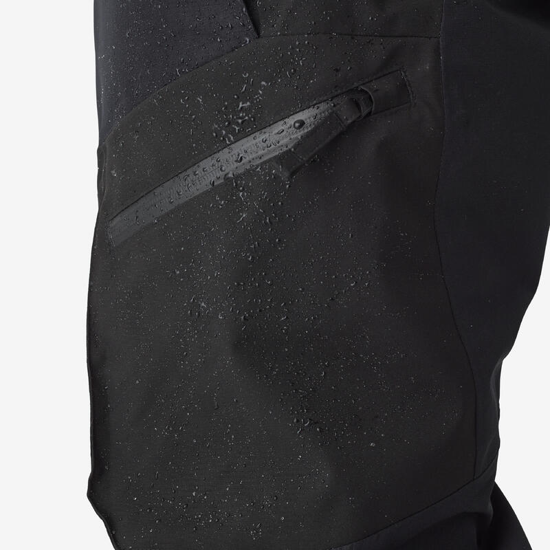 Pantalon de pêche imperméable Homme - FT 500 WPF noir
