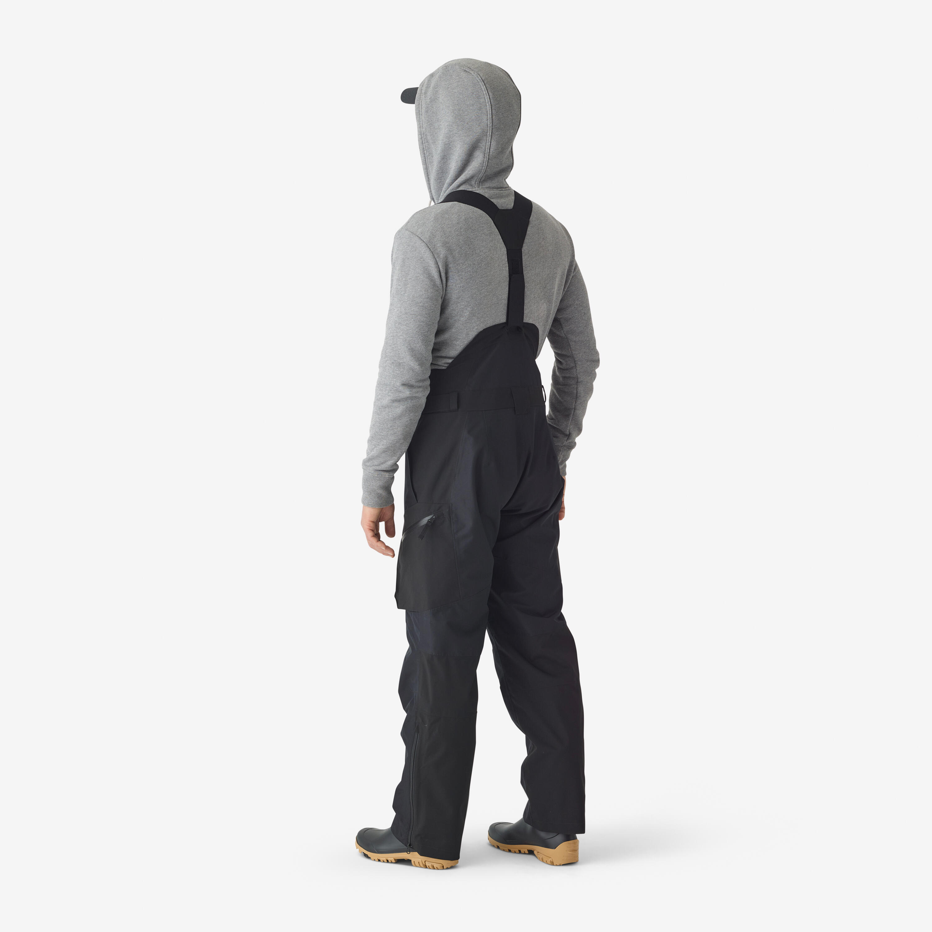 Pantalon Pesca FT 500 WPF Hombre Negro Impermeable