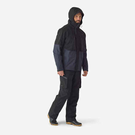Men's fishing waterproof trousers - FT 500 WPF black