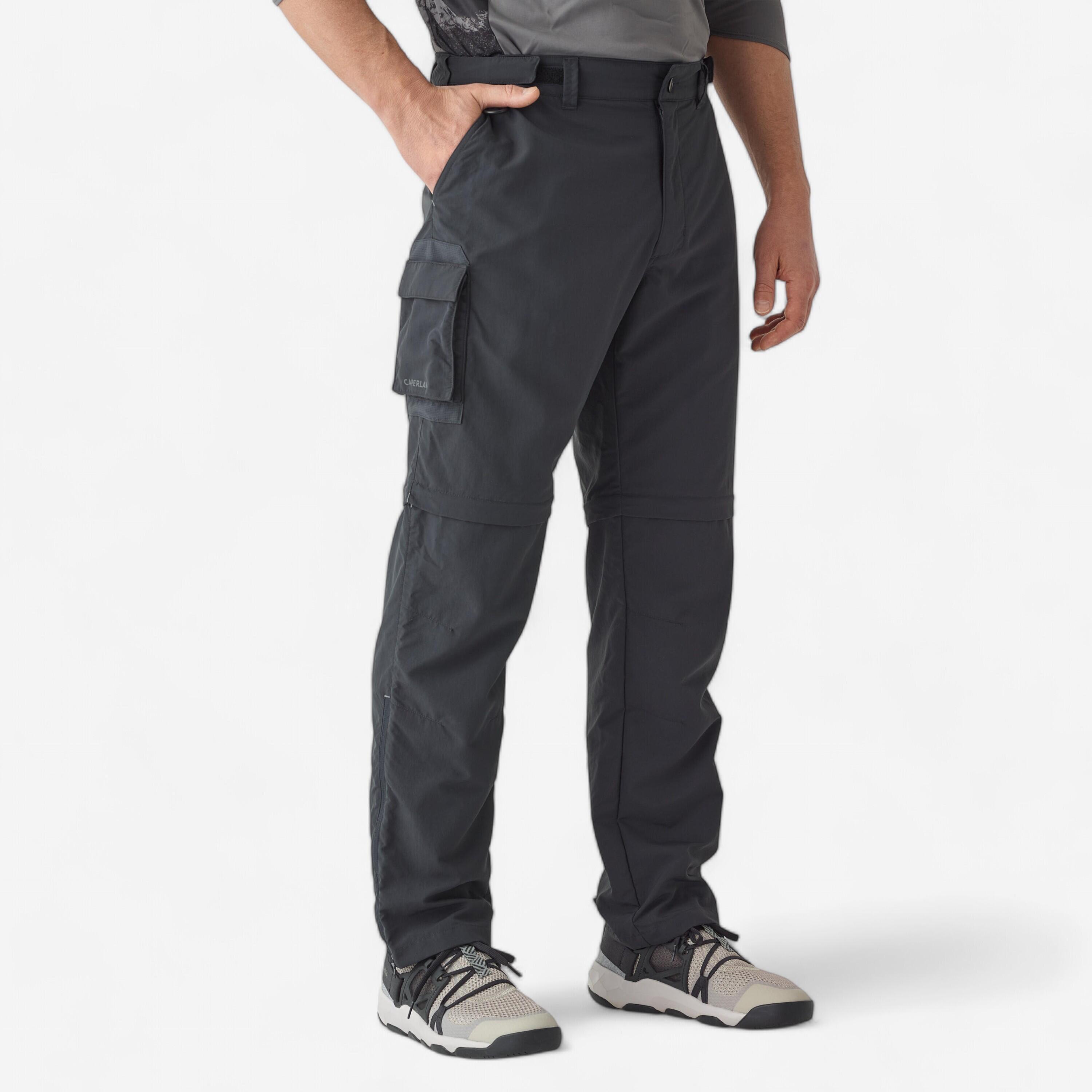 Uomo Pantaloni da pesca convertibili UPF50+ - FT 500 ANTI-UV grigio