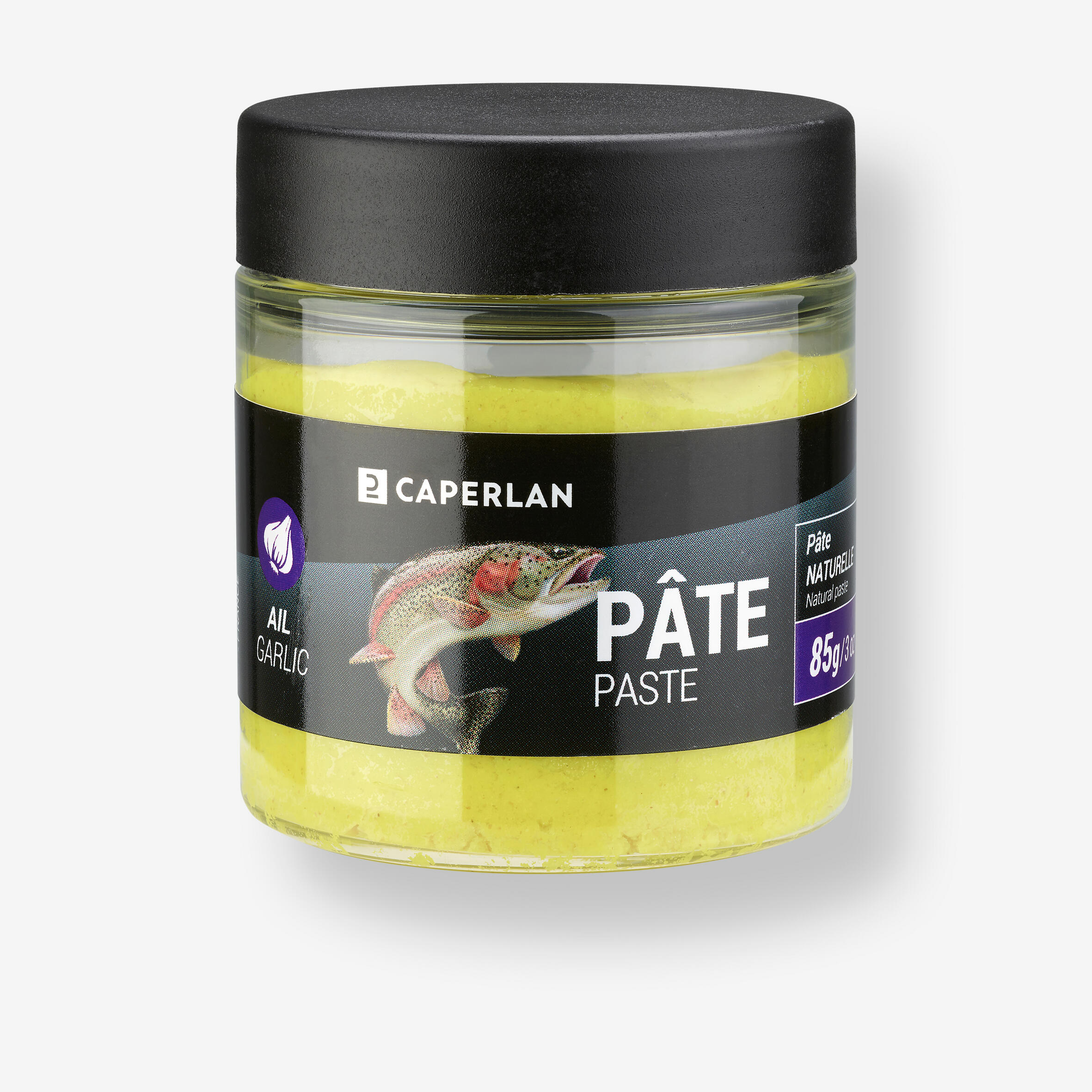 Pâte à Truite Innovation Vert Fluo Ail - Pot 55g - Appât Pêche