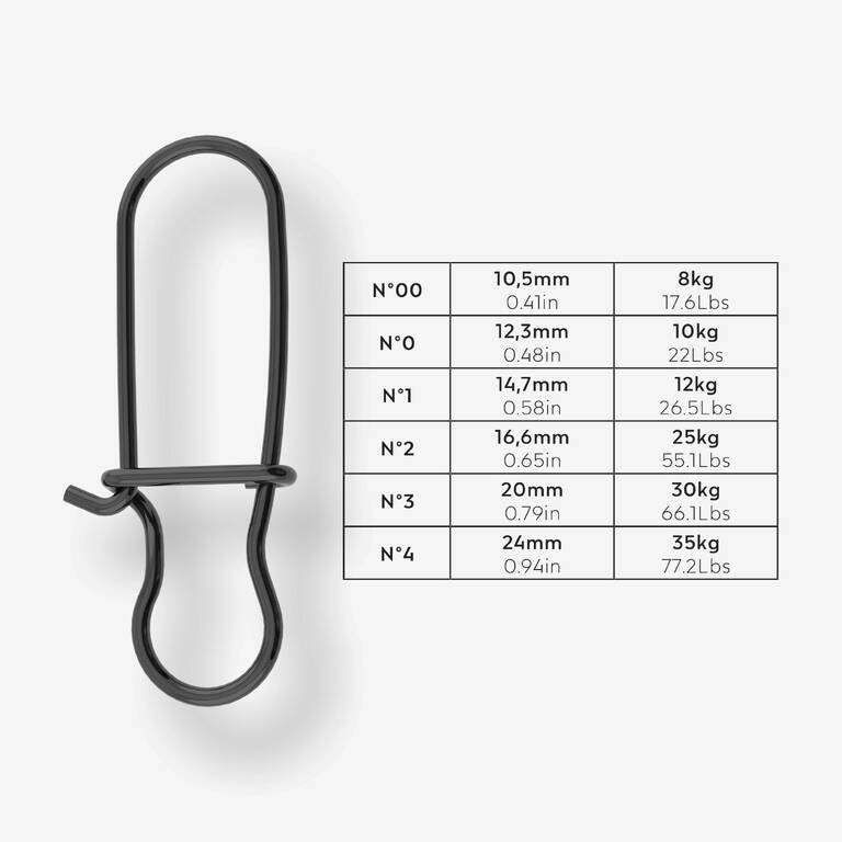 Double snap hook black nickel