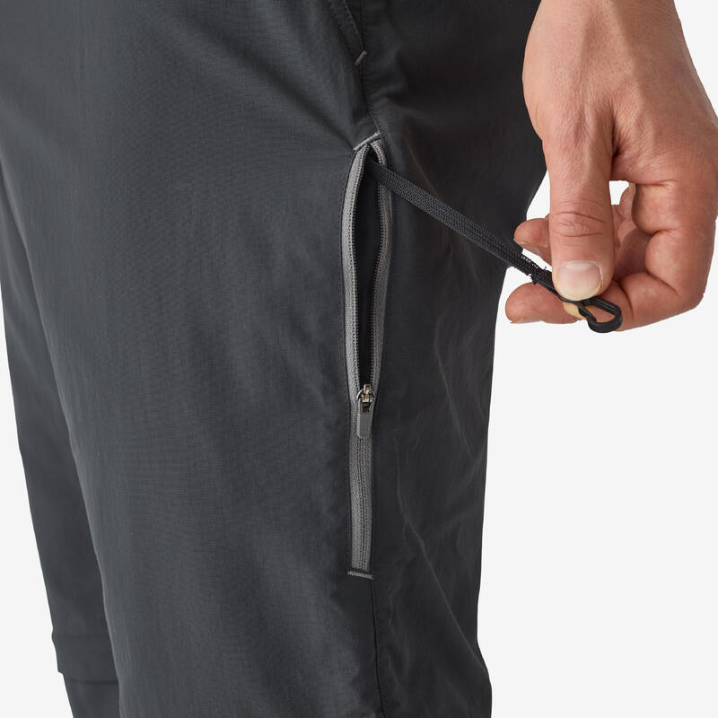Pánské kalhoty na rybolov s UV ochranou UPF 50+ FT 500 nastavitelné