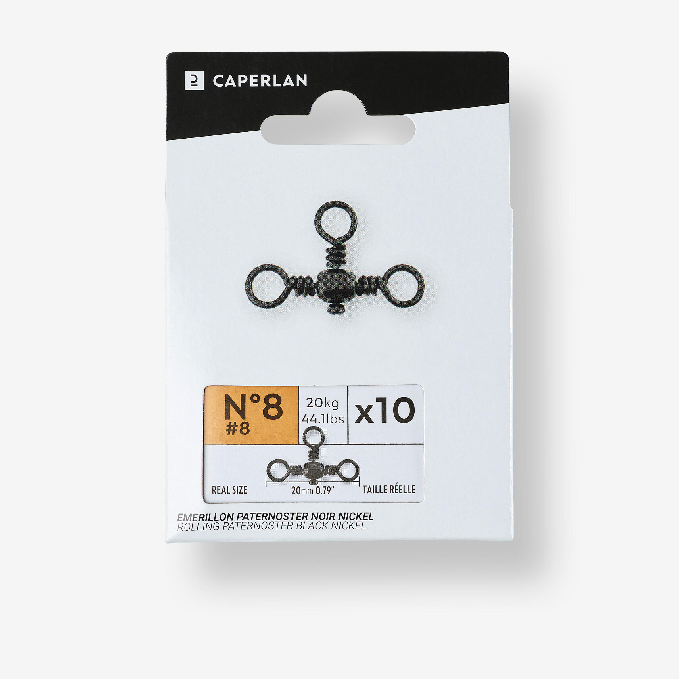 CAPERLAN Swivel paternoster black nickel