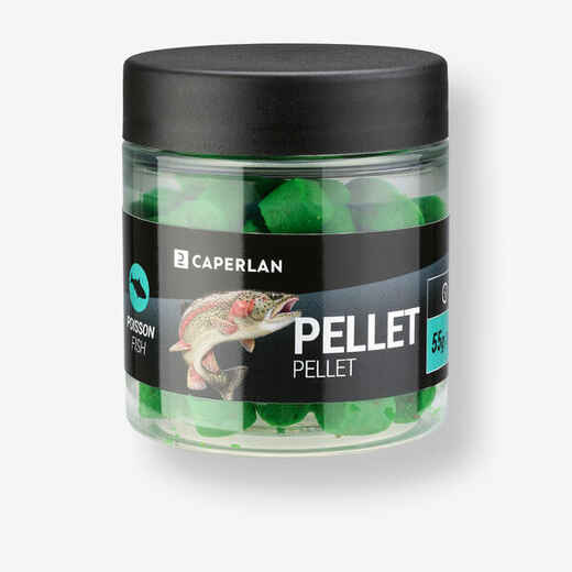 
      Forellenpellets Fisch grün 
  