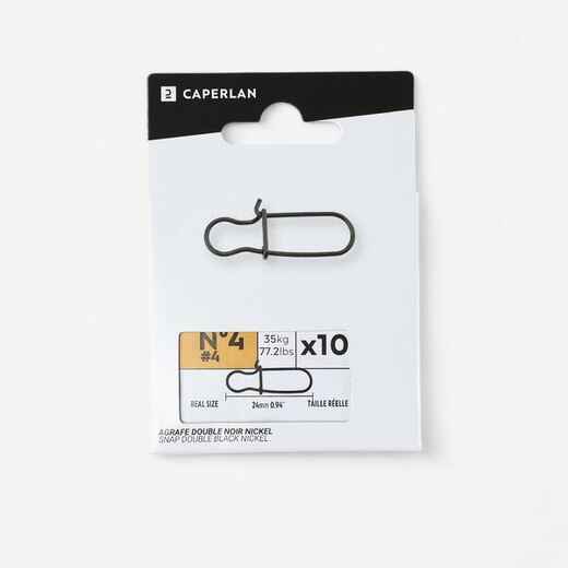 
      Double snap hook black nickel
  