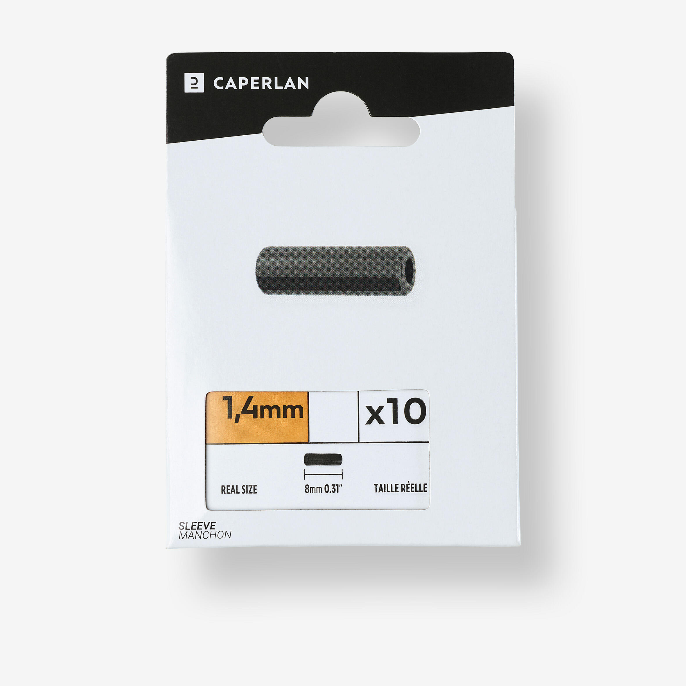 Caperlan - Sleeves Pêche 1.4 Mm - Agrafe - Peche - Noir - Taille Unique - Decathlon