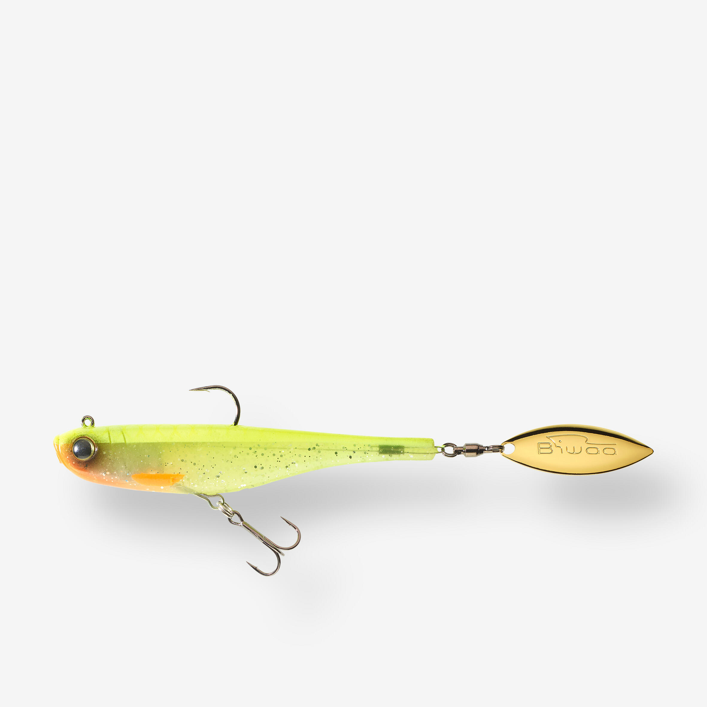 Biwaa - Leurre Souple Brochet Divinator 55 Gr Coloris Exclusif Dos Jaune Caperlan - Leurre Souple - Peche - - Taille Unique - Decathlon