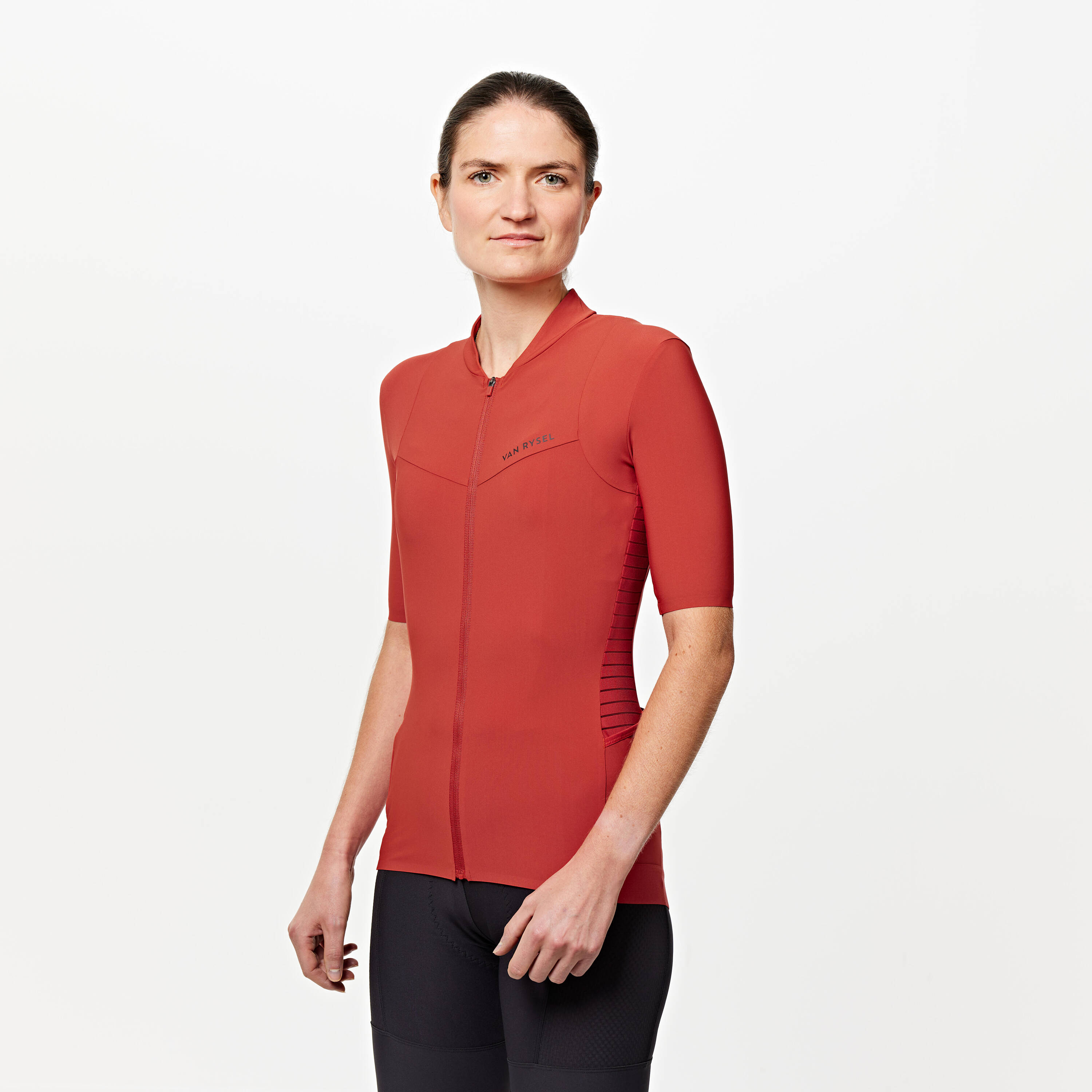 Women Cycling Short Sleeve Jersey - Red -  2