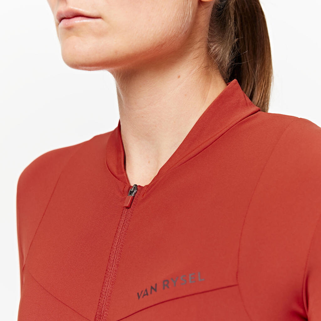 Jersey de ciclismo de carretera de manga corta cedro para mujer Endurance