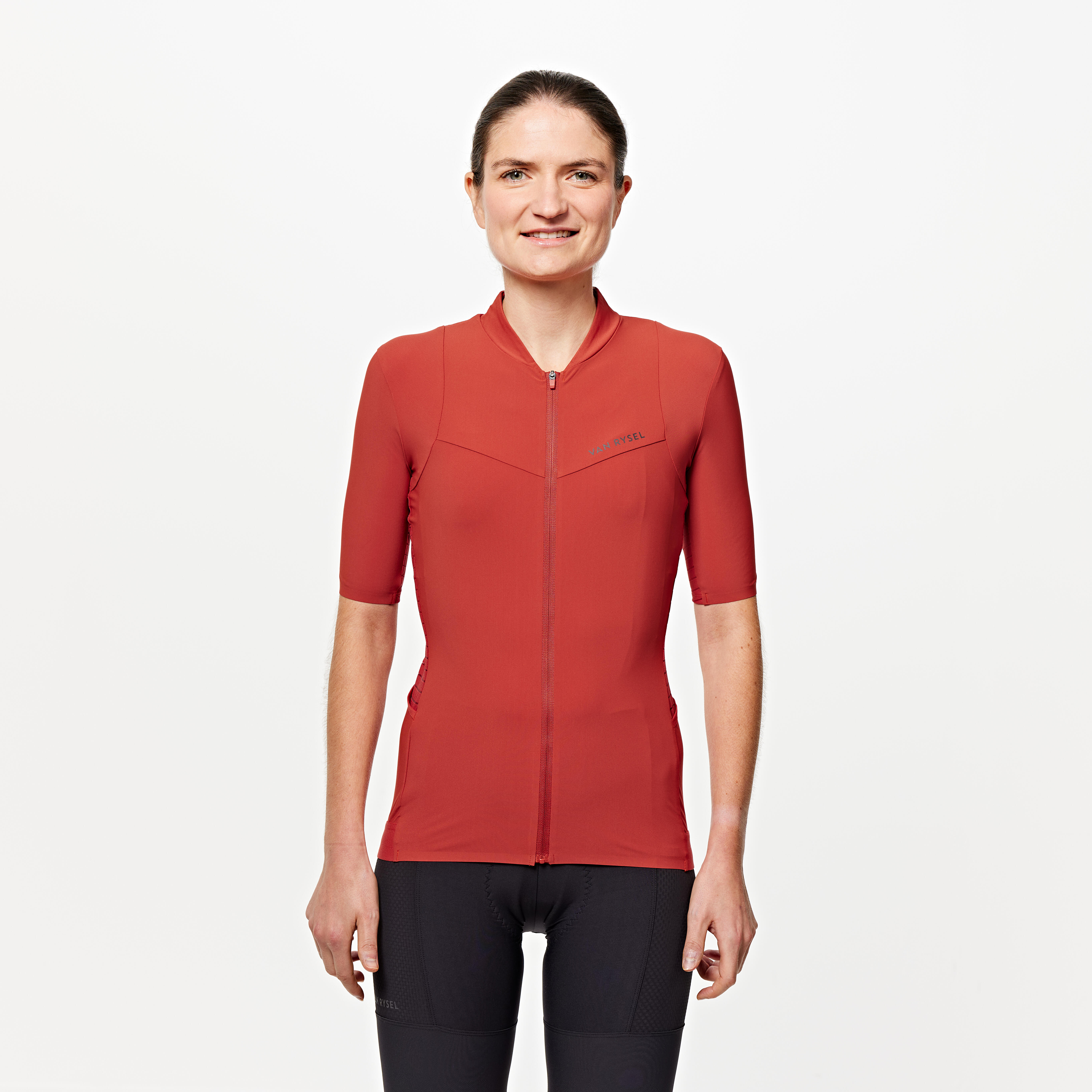 van rysel Women's Road Cycling Short-Sleeved Jersey Endurance - Brick Red-picture-23